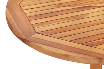 Hopfällbart Trädgårdsbord 120x70x75 cm massiv teak - Brun - Utemöbler - Trädgårdsbord & Utebord - Matbord ute