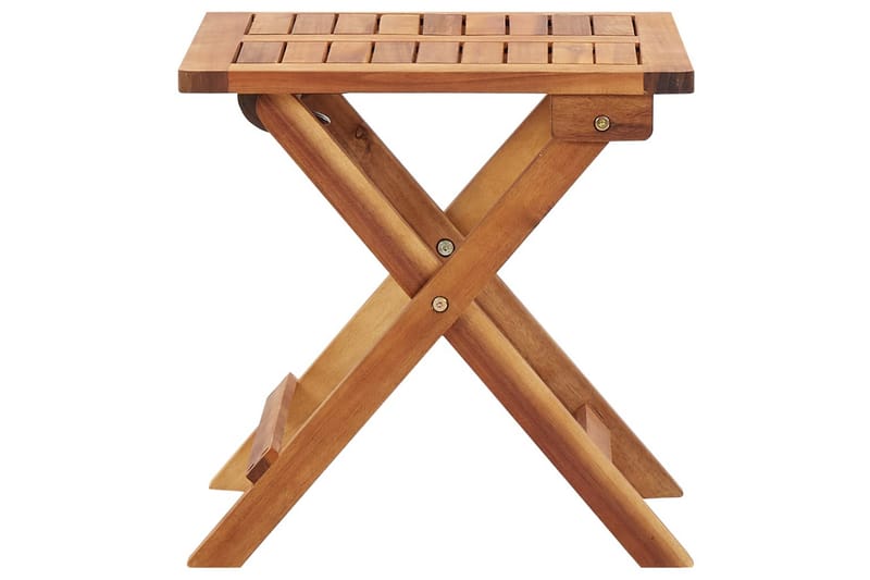 Hopfällbart Trädgårdsbord 40x40x40 cm massivt akaciaträ - Brun - Utemöbler - Trädgårdsbord & Utebord - Matbord ute
