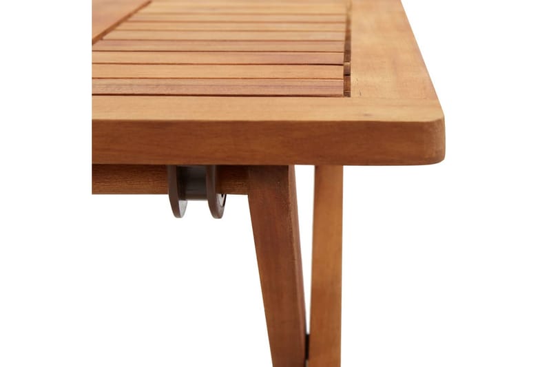 Hopfällbart Trädgårdsbord 40x40x40 cm massivt akaciaträ - Brun - Utemöbler - Trädgårdsbord & Utebord - Matbord ute