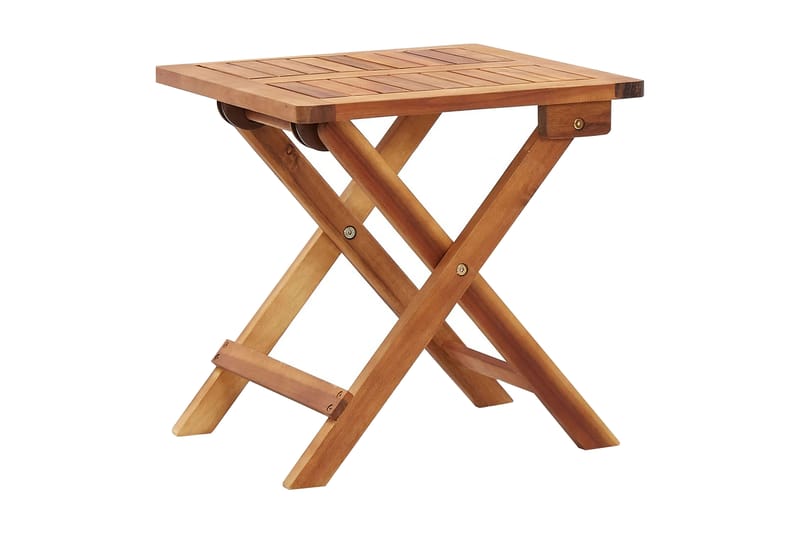 Hopfällbart Trädgårdsbord 40x40x40 cm massivt akaciaträ - Brun - Utemöbler - Trädgårdsbord & Utebord - Matbord ute