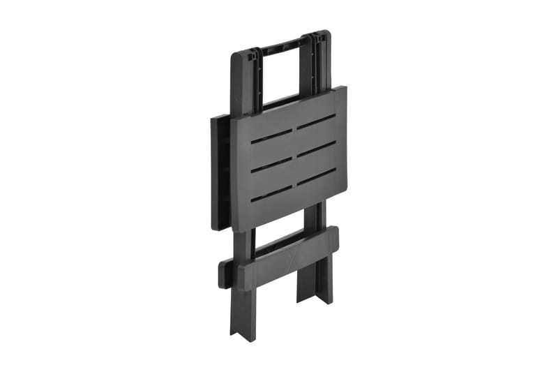 Hopfällbart Trädgårdsbord antracit 45x43x50 cm plast - Grå - Utemöbler - Trädgårdsbord & Utebord - Matbord ute