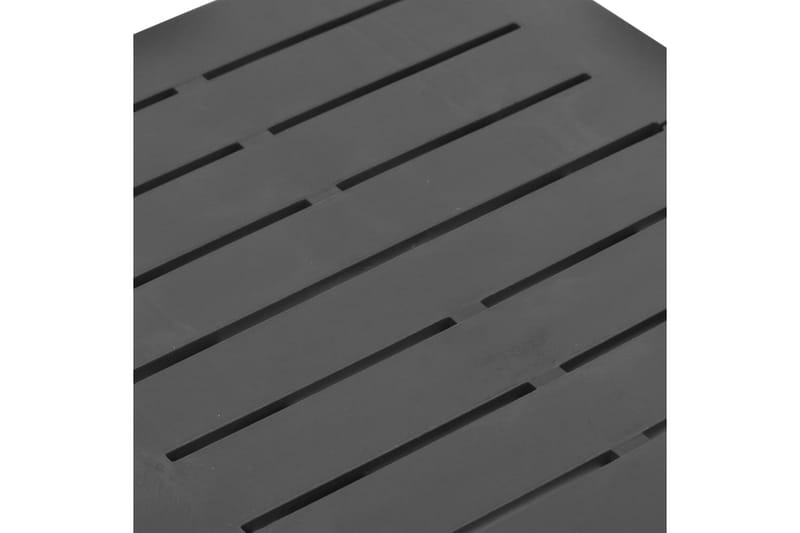 Hopfällbart Trädgårdsbord antracit 45x43x50 cm plast - Grå - Utemöbler - Trädgårdsbord & Utebord - Matbord ute