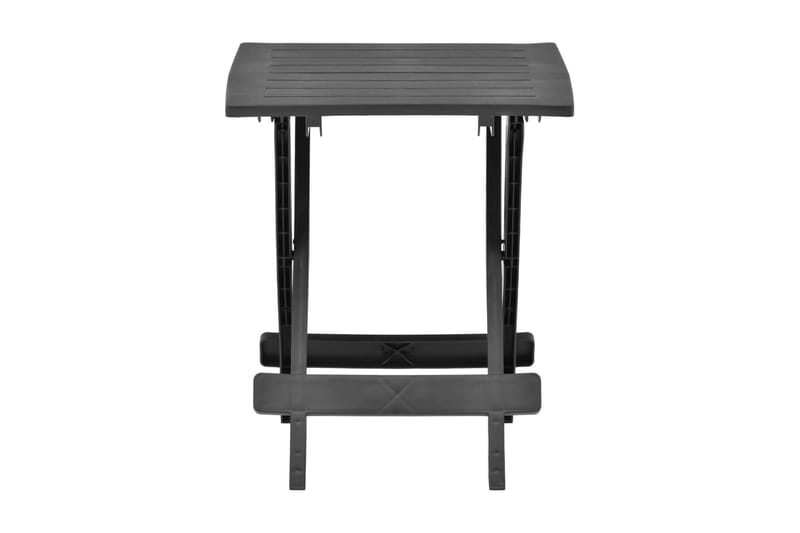 Hopfällbart Trädgårdsbord antracit 45x43x50 cm plast - Grå - Utemöbler - Trädgårdsbord & Utebord - Matbord ute