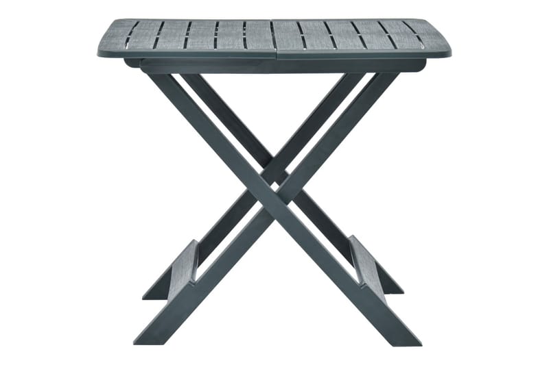 Hopfällbart Trädgårdsbord grön 79x72x70 cm plast - Grön - Utemöbler - Trädgårdsbord & Utebord - Matbord ute