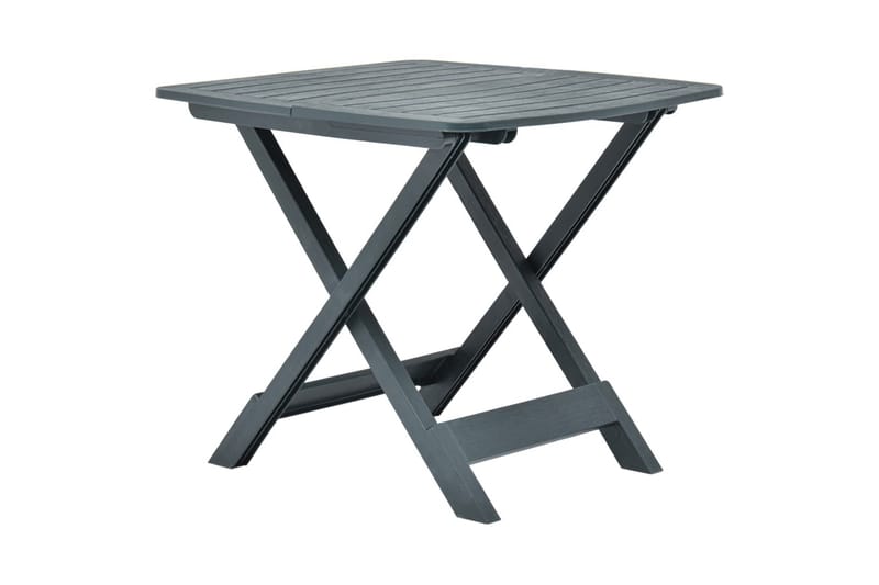 Hopfällbart Trädgårdsbord grön 79x72x70 cm plast - Grön - Utemöbler - Trädgårdsbord & Utebord - Matbord ute