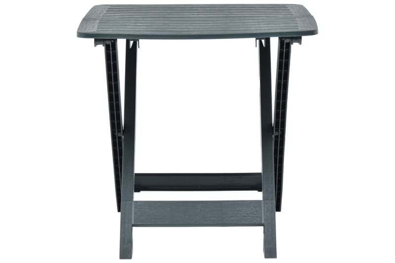 Hopfällbart Trädgårdsbord grön 79x72x70 cm plast - Grön - Utemöbler - Trädgårdsbord & Utebord - Matbord ute