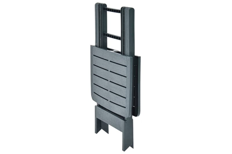 Hopfällbart Trädgårdsbord grön 79x72x70 cm plast - Grön - Utemöbler - Trädgårdsbord & Utebord - Matbord ute