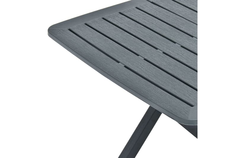 Hopfällbart Trädgårdsbord grön 79x72x70 cm plast - Grön - Utemöbler - Trädgårdsbord & Utebord - Matbord ute