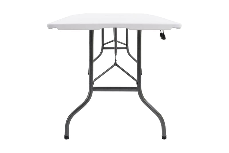 Hopfällbart Trädgårdsbord vit 180x72x72 cm HDPE - Vit - Utemöbler - Trädgårdsbord & Utebord - Matbord ute