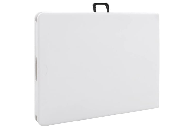 Hopfällbart Trädgårdsbord vit 180x72x72 cm HDPE - Vit - Utemöbler - Trädgårdsbord & Utebord - Matbord ute