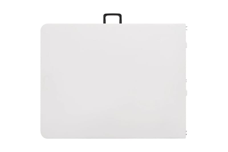 Hopfällbart Trädgårdsbord vit 180x72x72 cm HDPE - Vit - Utemöbler - Trädgårdsbord & Utebord - Matbord ute