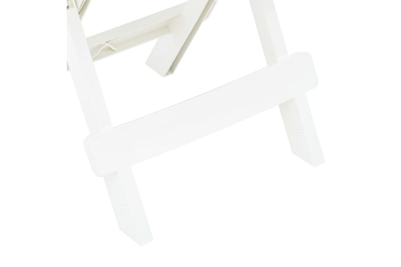 Hopfällbart Trädgårdsbord vit 45x43x50 cm plast - Vit - Utemöbler - Trädgårdsbord & Utebord - Matbord ute