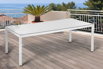 Italy Trädgårdsbord 220 cm - Vit - Utemöbler - Trädgårdsbord & Utebord - Matbord ute