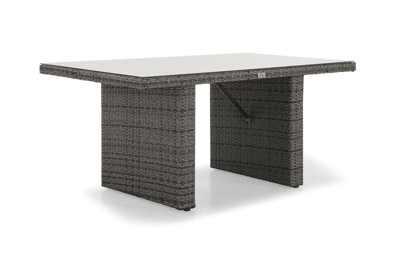 JAMES Utebord 145 cm Glas Grå - Utemöbler - Trädgårdsbord & Utebord - Matbord ute