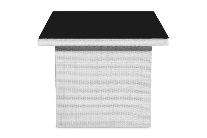 JAMES Utebord 145 cm Glas Vit - Utemöbler - Trädgårdsbord & Utebord - Matbord ute