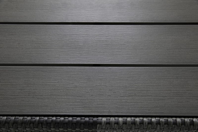 James Utebord 85x145 cm – Matbord utomhus i konstrotting med bordsskiva i Aintwood - Grå - Utemöbler - Trädgårdsbord & Utebord - Matbord ute