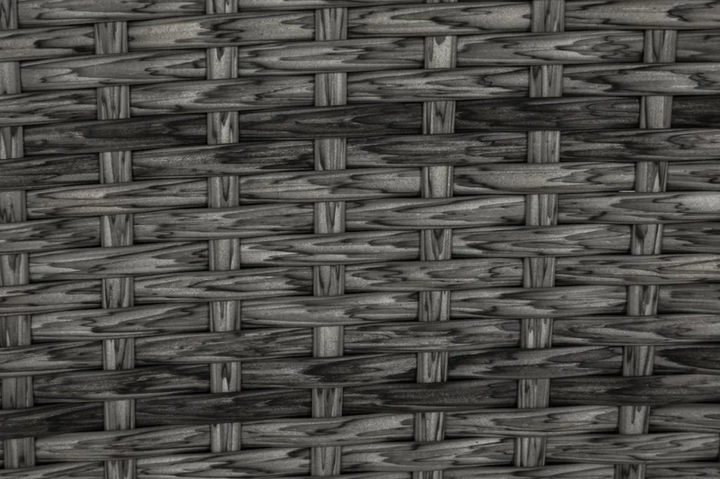 James Utebord 85x145 cm – Matbord utomhus i konstrotting med bordsskiva i Glas - Grå / Vit - Utemöbler - Trädgårdsbord & Utebord - Matbord ute