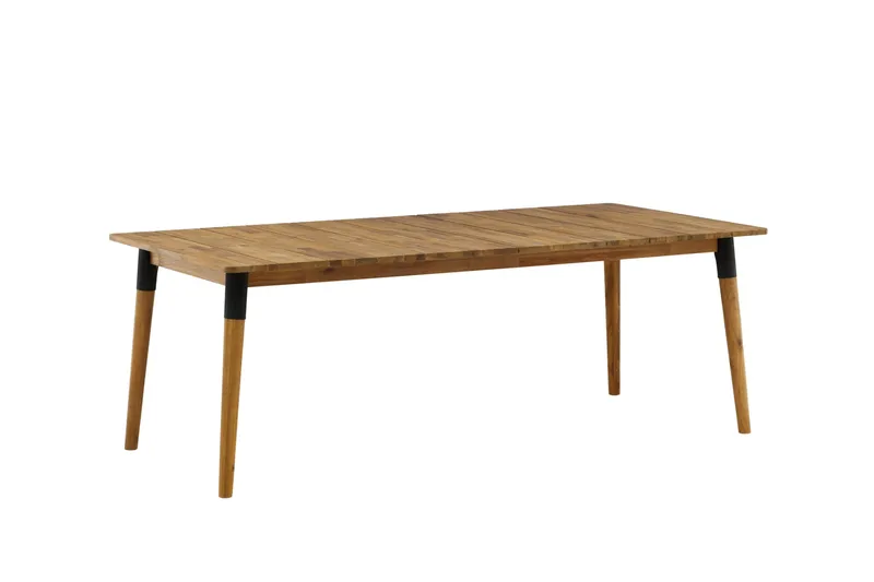 Julian Matbord Utomhus 210 cm - Svart/Brun - Utemöbler - Trädgårdsbord & Utebord - Matbord ute