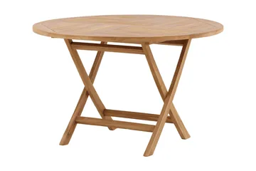 Kenya Matbord Utomhus Rund Ø120 cm - Beige - Utemöbler - Trädgårdsbord & Utebord - Matbord ute