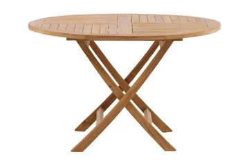 Kenya Matbord Utomhus Rund Ø120 cm - Beige - Utemöbler - Trädgårdsbord & Utebord - Matbord ute