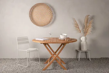 Kenya Matbord Utomhus Rund Ø120 cm - Beige - Utemöbler - Trädgårdsbord & Utebord - Matbord ute
