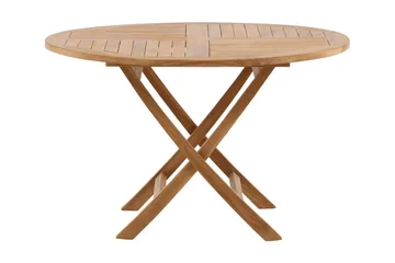 Kenya Matbord Utomhus Rund Ø120 cm - Beige - Utemöbler - Trädgårdsbord & Utebord - Matbord ute