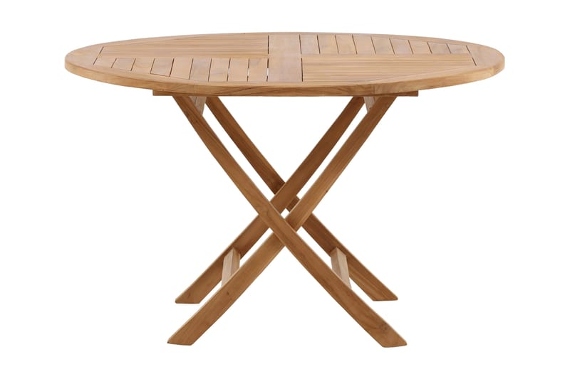 Kenya Matbord Utomhus Rund Ø120 cm - Beige - Utemöbler - Trädgårdsbord & Utebord - Matbord ute