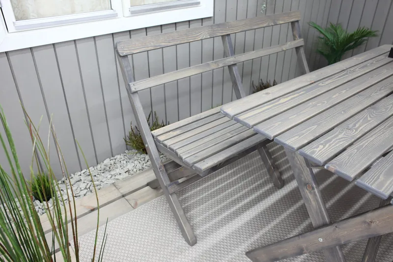 Larios Matbord Utomhus 126 cm - Grå - Utemöbler - Trädgårdsbord & Utebord - Matbord ute