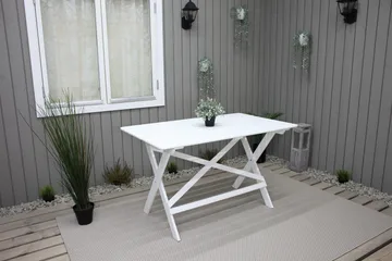 Larios Matbord Utomhus 126 cm - Vit - Utemöbler - Trädgårdsbord & Utebord - Matbord ute