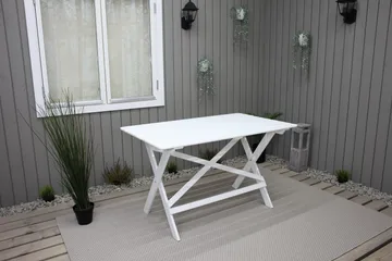 Larios Matbord Utomhus 126 cm - Vit - Utemöbler - Trädgårdsbord & Utebord - Matbord ute