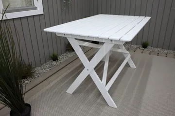 Larios Matbord Utomhus 126 cm - Vit - Utemöbler - Trädgårdsbord & Utebord - Matbord ute