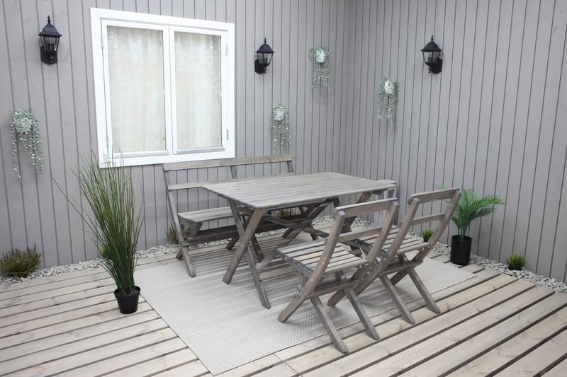 LARIOS Matbord Utomhus Grå - Utemöbler - Trädgårdsbord & Utebord - Matbord ute