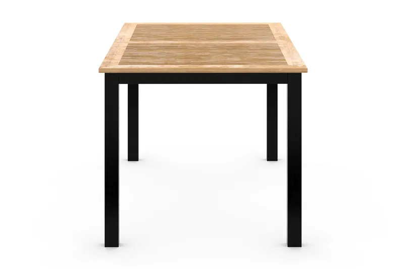 Las Vegas Förlängningsbart Matbord 152-210x90 cm - Svart / Natur - Utemöbler - Trädgårdsbord & Utebord - Matbord ute