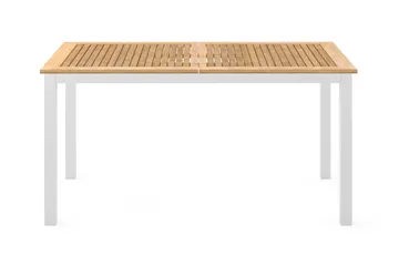 Las Vegas Matbord Utomhus Förlängningsbart 152-210x90 cm - Teak/Vit - Utemöbler - Trädgårdsbord & Utebord - Matbord ute