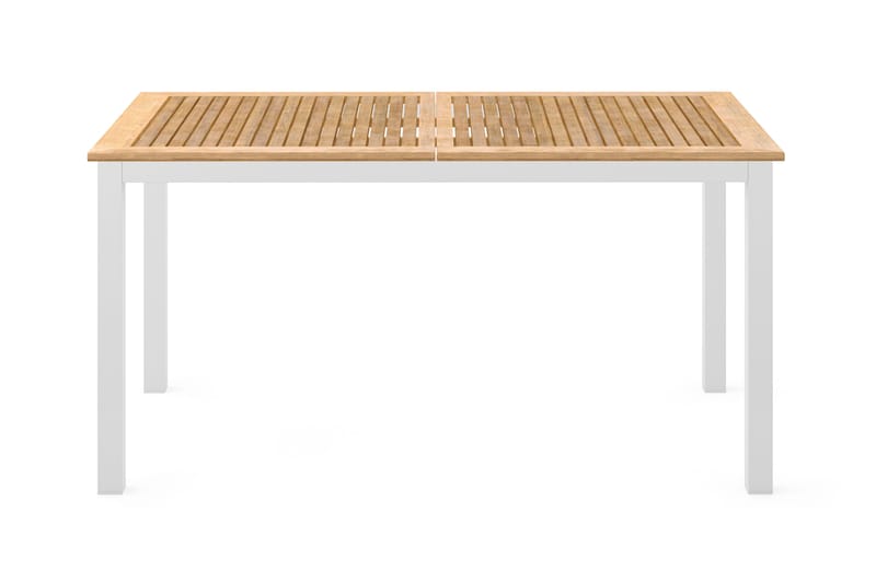 Las Vegas Matbord Utomhus Förlängningsbart 152-210x90 cm - Teak/Vit - Utemöbler - Trädgårdsbord & Utebord - Matbord ute