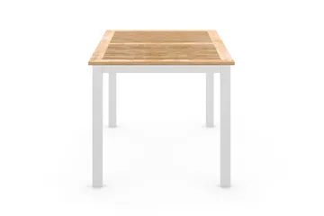 Las Vegas Matbord Utomhus Förlängningsbart 152-210x90 cm - Teak/Vit - Utemöbler - Trädgårdsbord & Utebord - Matbord ute