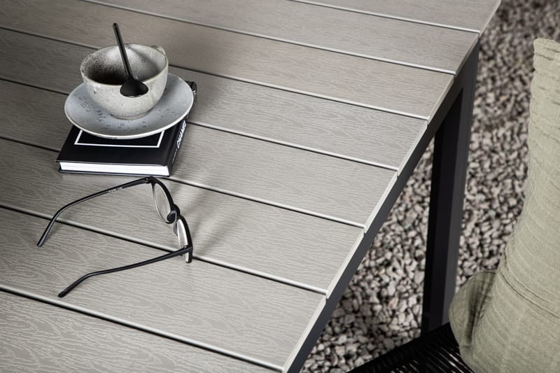 Levels Förlängningsbart Matbord Utomhus 160-240 cm Grå/Svart - Venture Home - Utemöbler - Trädgårdsbord & Utebord - Matbord ute