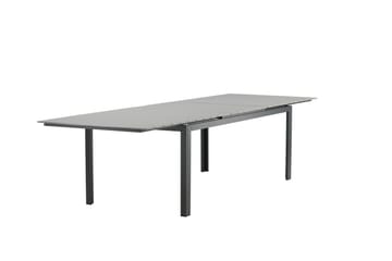 Levels Förlängningsbart Matbord Utomhus 224-324 cm - Grå/Svart - Utemöbler - Trädgårdsbord & Utebord - Matbord ute