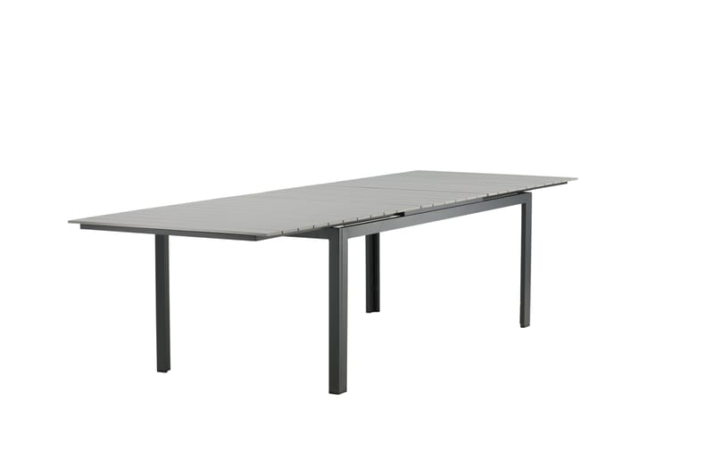 Levels Förlängningsbart Matbord Utomhus 224-324 cm - Grå/Svart - Utemöbler - Trädgårdsbord & Utebord - Matbord ute