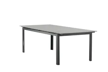 Levels Förlängningsbart Matbord Utomhus 224-324 cm - Grå/Svart - Utemöbler - Trädgårdsbord & Utebord - Matbord ute