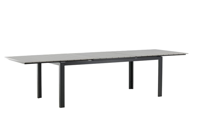 Levels Förlängningsbart Matbord Utomhus 224-324 cm - Grå/Svart - Utemöbler - Trädgårdsbord & Utebord - Matbord ute
