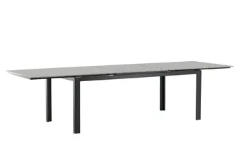 Levels Förlängningsbart Matbord Utomhus 224-324 cm - Grå/Svart - Utemöbler - Trädgårdsbord & Utebord - Matbord ute