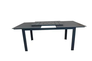 Levels Förlängningsbart Matbord Utomhus 224-324 cm - Grå/Svart - Utemöbler - Trädgårdsbord & Utebord - Matbord ute