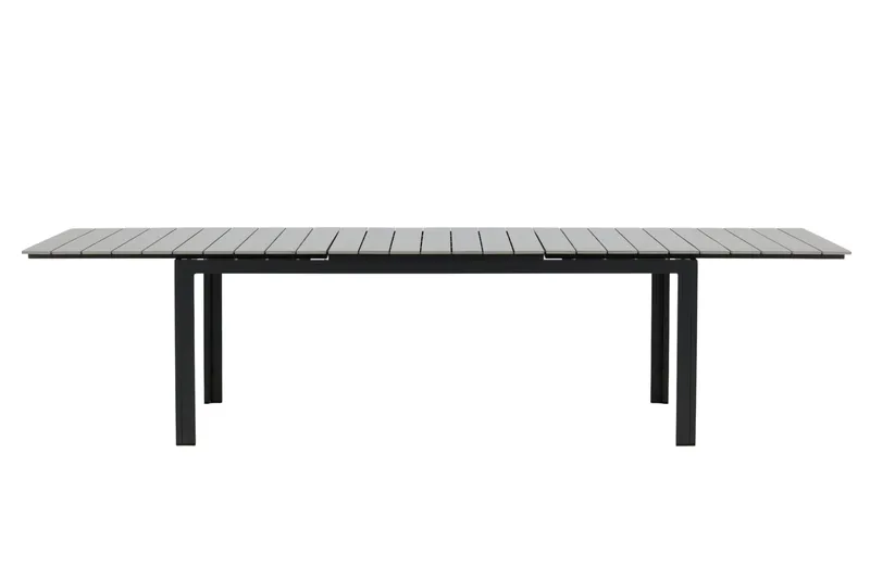 Levels Förlängningsbart Matbord Utomhus 224-324 cm - Grå/Svart - Utemöbler - Trädgårdsbord & Utebord - Matbord ute