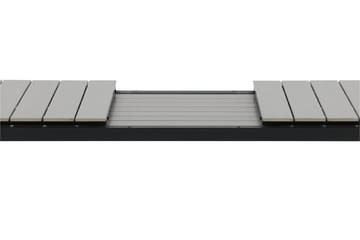 Levels Förlängningsbart Matbord Utomhus 224-324 cm - Grå/Svart - Utemöbler - Trädgårdsbord & Utebord - Matbord ute