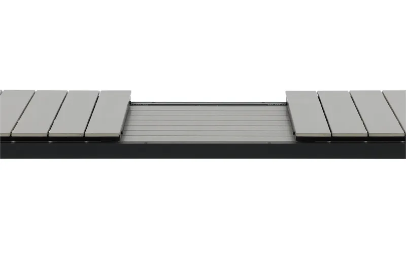 Levels Förlängningsbart Matbord Utomhus 224-324 cm - Grå/Svart - Utemöbler - Trädgårdsbord & Utebord - Matbord ute