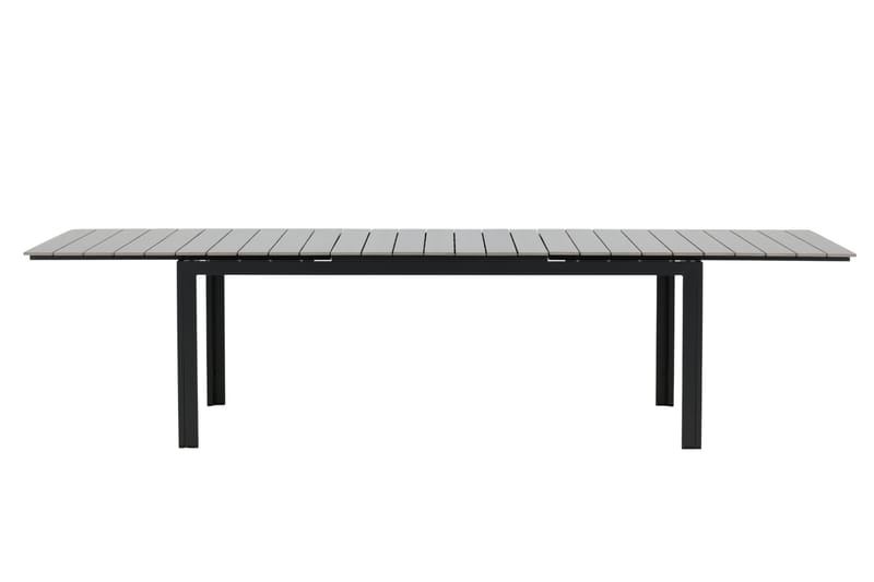 Levels Förlängningsbart Matbord Utomhus 224-324 cm - Grå/Svart - Utemöbler - Trädgårdsbord & Utebord - Matbord ute