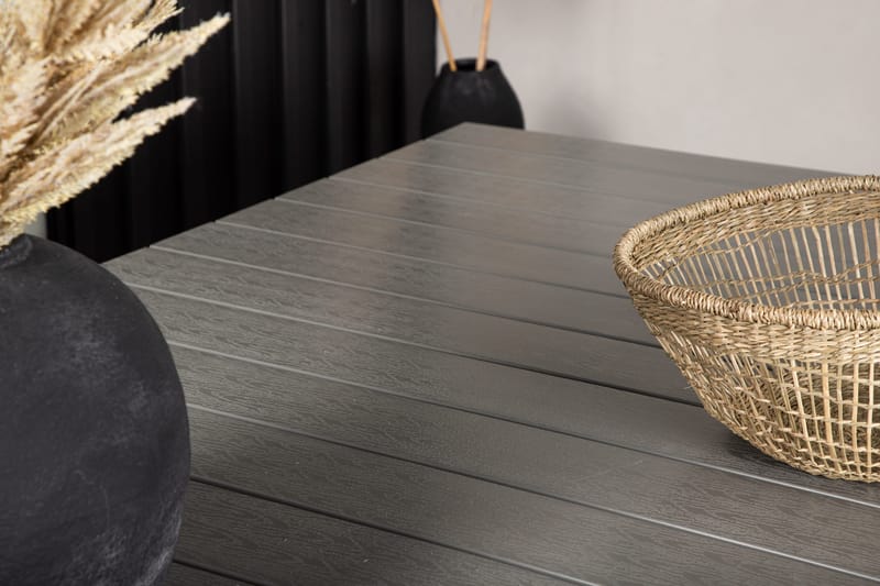 Levels Förlängningsbart Matbord Utomhus 224-324 cm - Grå/Svart - Utemöbler - Trädgårdsbord & Utebord - Matbord ute