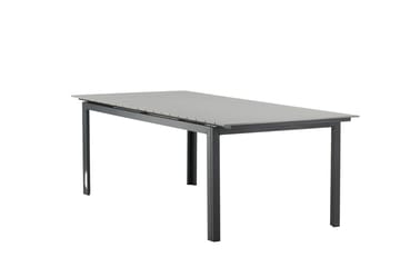 Levels Förlängningsbart Matbord Utomhus 224-324 cm - Grå/Svart - Utemöbler - Trädgårdsbord & Utebord - Matbord ute