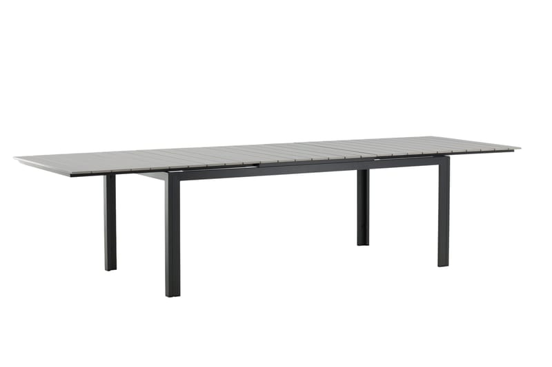 Levels Förlängningsbart Matbord Utomhus 224-324 cm - Grå/Svart - Utemöbler - Trädgårdsbord & Utebord - Matbord ute